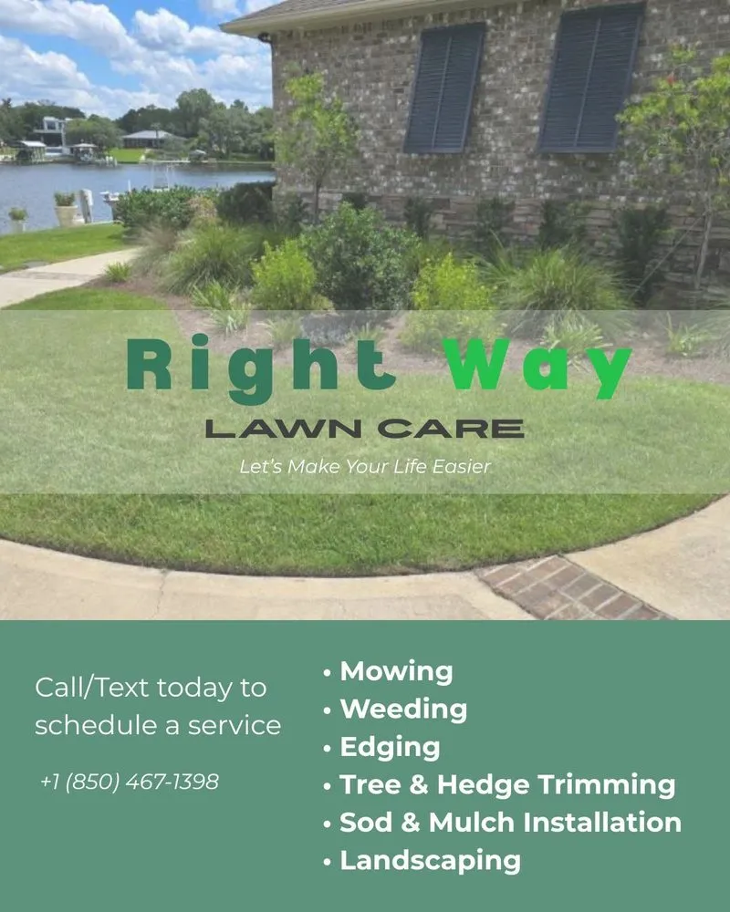 Professional garden landscaping in Navarre, FL - Right Way Lawn Care