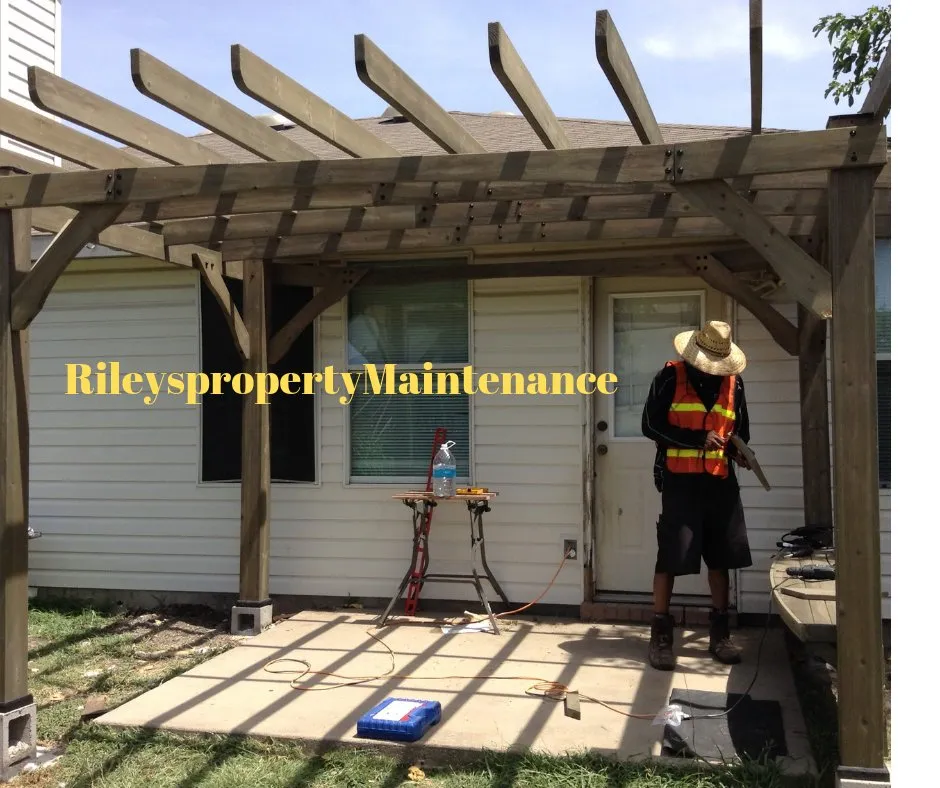 Custom lawn mowing service with custom design in Crowley, TX by Rileys Property Maintenance