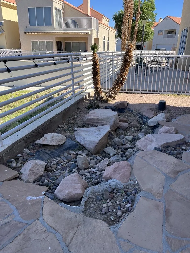 Professional garden landscaping for outdoor upgrades in Bullhead City, AZ by Rim Country's Rock N Yard