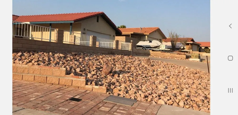 Custom yard maintenance with custom design across Bullhead City, AZ - Rim Country's Rock N Yard
