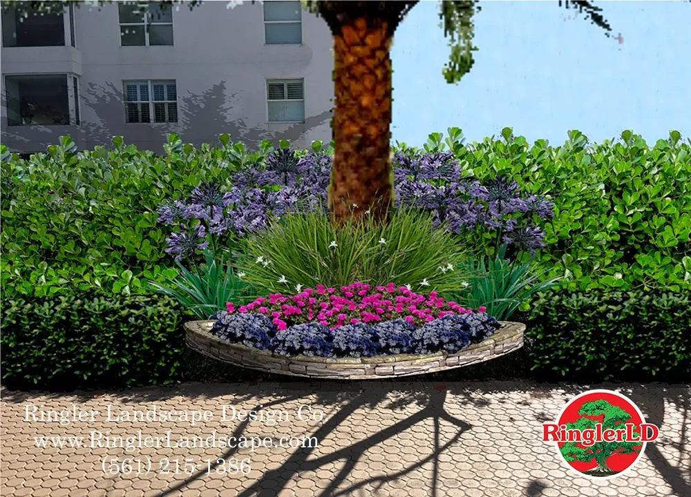 Professional landscape installation in Loxahatchee, FL by Ringler Landscape Design