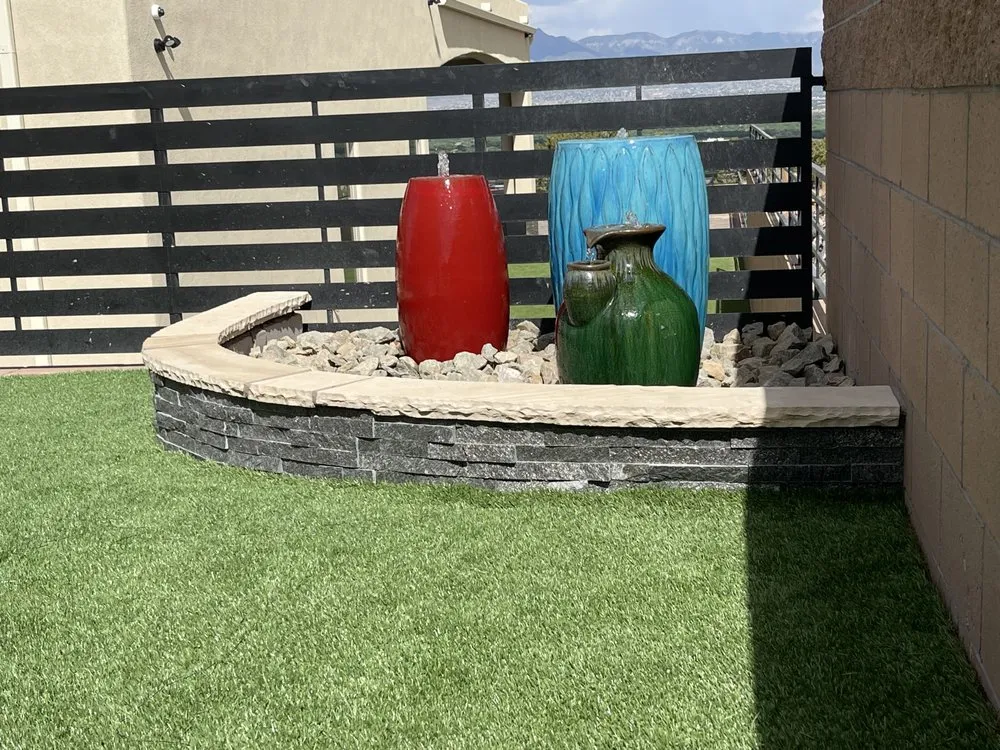 Custom garden landscaping in Rio Rancho, NM by Rio Verde Landscaping