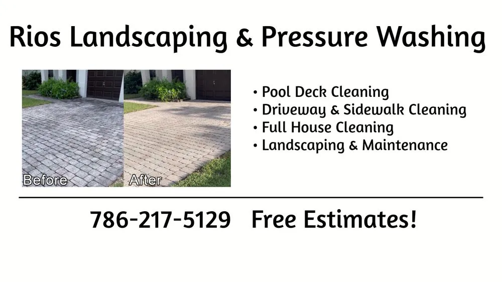 Affordable landscape installation in Miami, FL by Rios Landscaping & Pressure Washing
