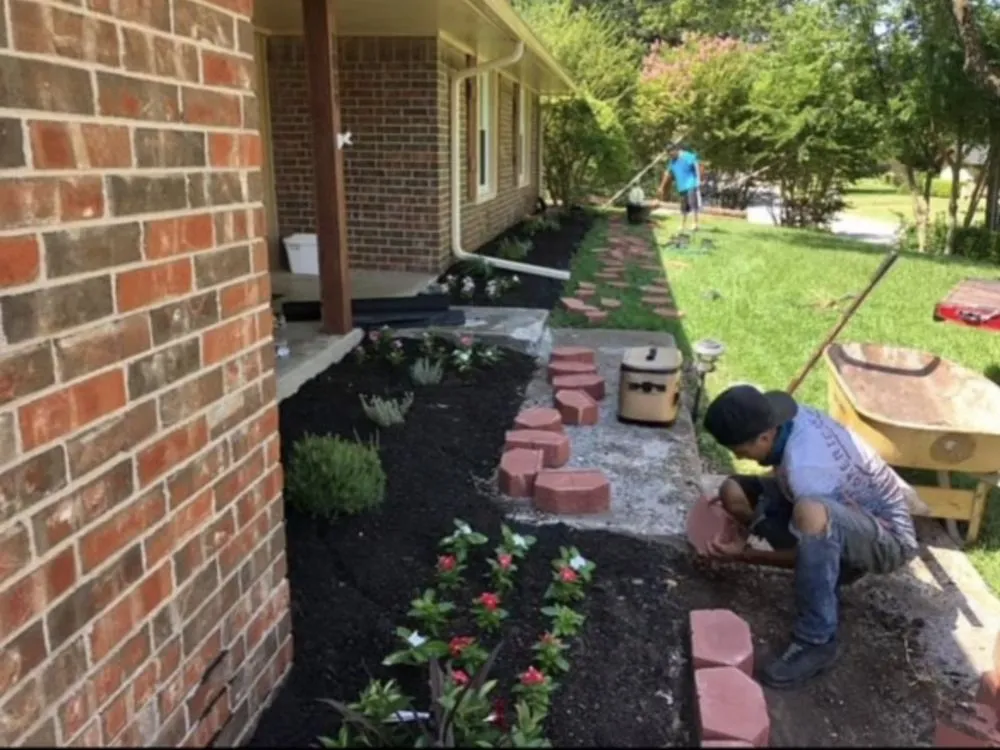 Custom landscape installation in Dallas, TX - Rios Landscaping