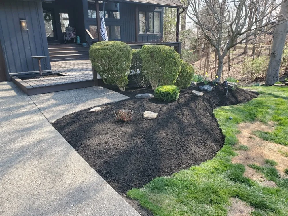 Custom garden landscaping for residential properties in Indianapolis, IN by Rios Turf Care
