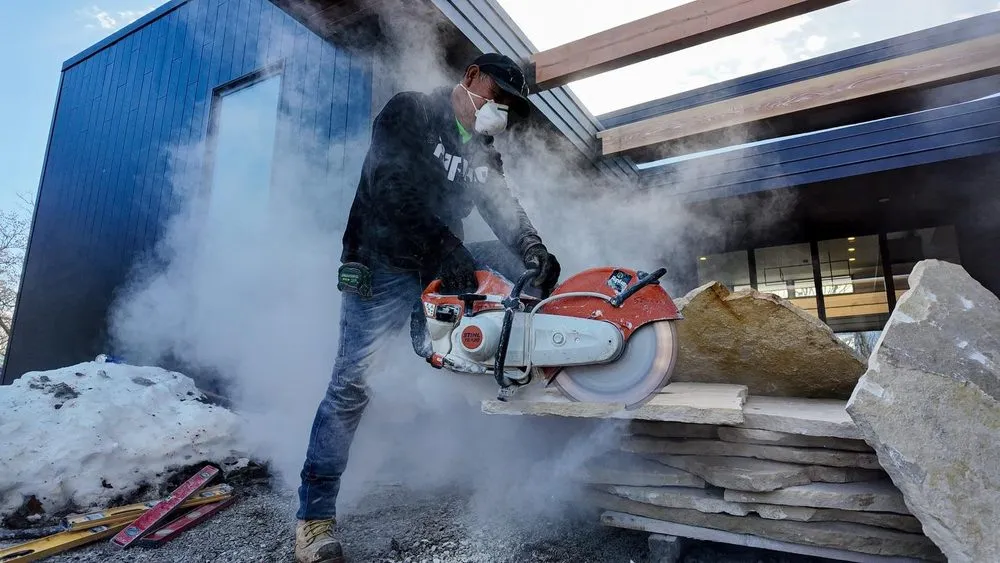 Custom garden landscaping in Waukee, IA by Ripke Outdoor