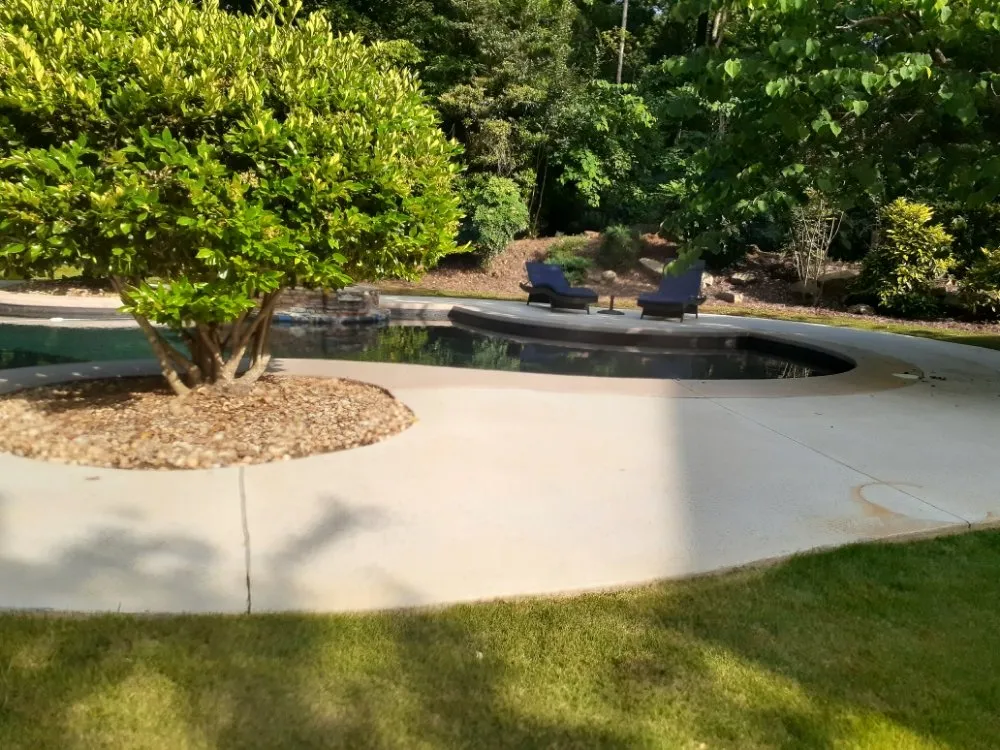Custom garden landscaping for outdoor upgrades in Fayetteville, GA by Riptide Prowash & Landscapes