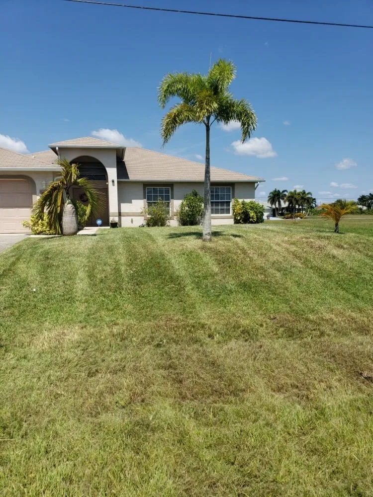 Custom residential landscaping in Cape Coral, FL by Rise N Shine Lawn Service