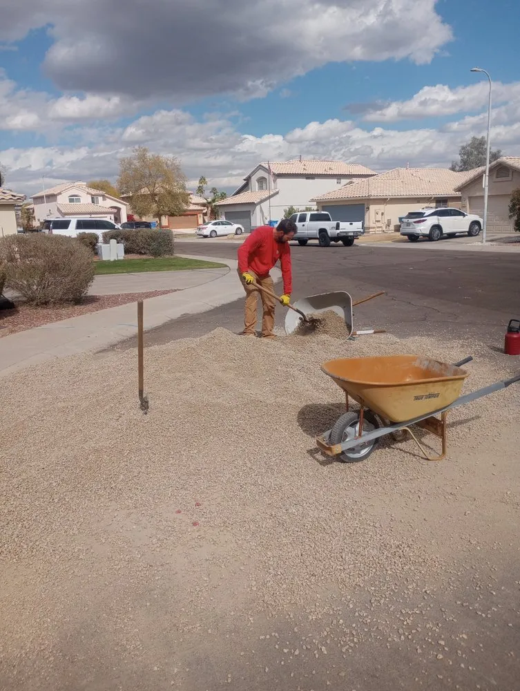 Professional landscape installation with custom design across Glendale, AZ - Risen Kings Tree & Landscape Co