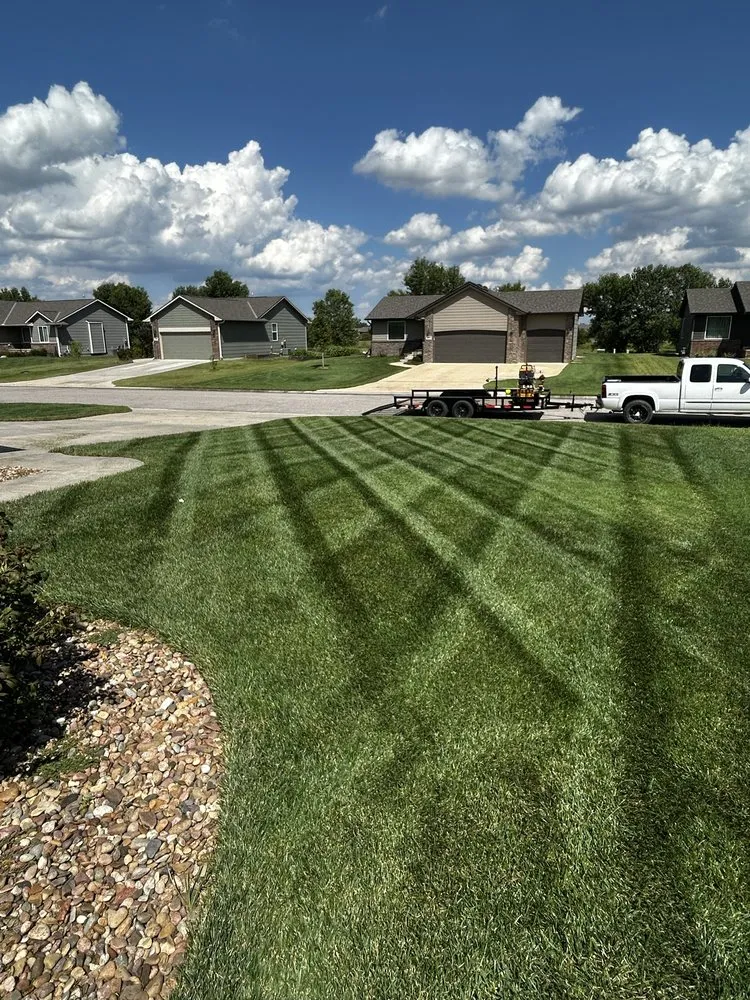 Affordable landscape installation in Wichita, KS by Rising Lawn Care