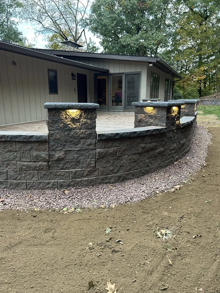 Custom lawn mowing service with custom design in Roaring Spring, PA by Ritchey Hardscapes & Landscaping