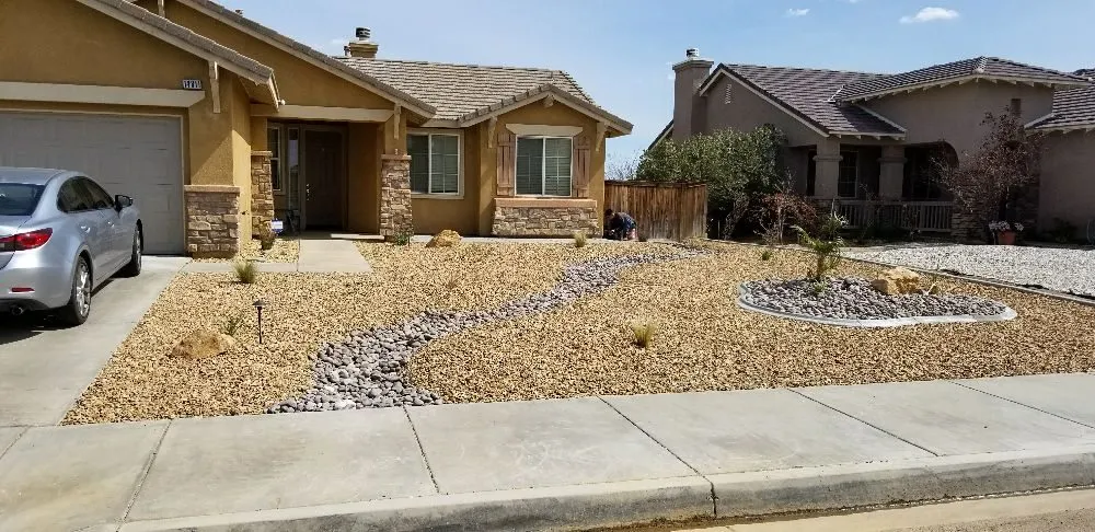 Professional landscape design for homes in Victorville, CA by Rivas Curb 4 Less Landscaping