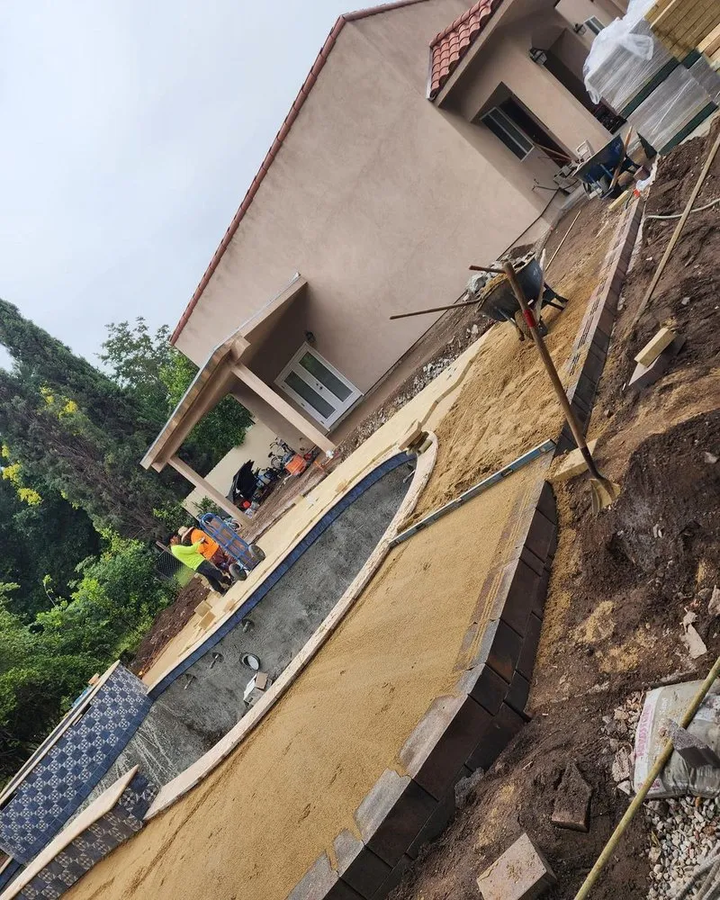 Custom landscape installation in San Fernando Valley, CA by Rivas Landscaping