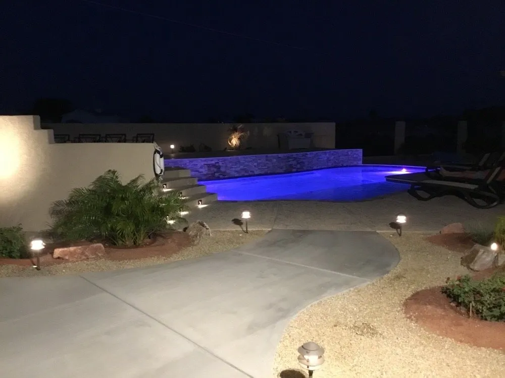 Custom garden landscaping in Lake Havasu City, AZ by River Action Landscaping