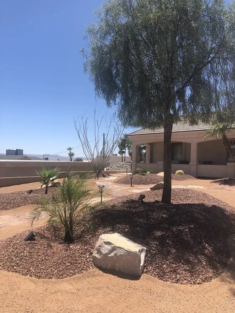 Professional yard maintenance for year-round maintenance in Lake Havasu City, AZ by River Action Landscaping