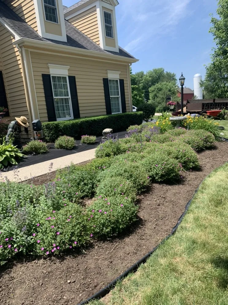 Professional landscape installation in Harvard, IL by River Blue Landscaping