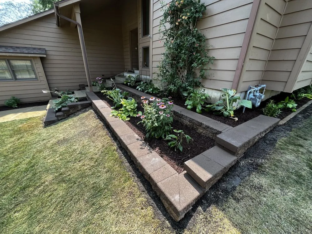 Top-rated landscape design for homes in Rochester, MN by River Bluff Landscaping