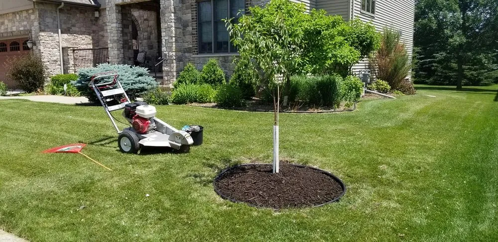 Custom yard maintenance with custom design in Wrightstown, WI by River City Property Maintenance