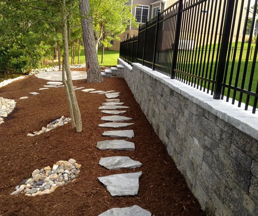 Affordable landscape installation for residential properties in Richmond, VA by River Oaks Grounds Management