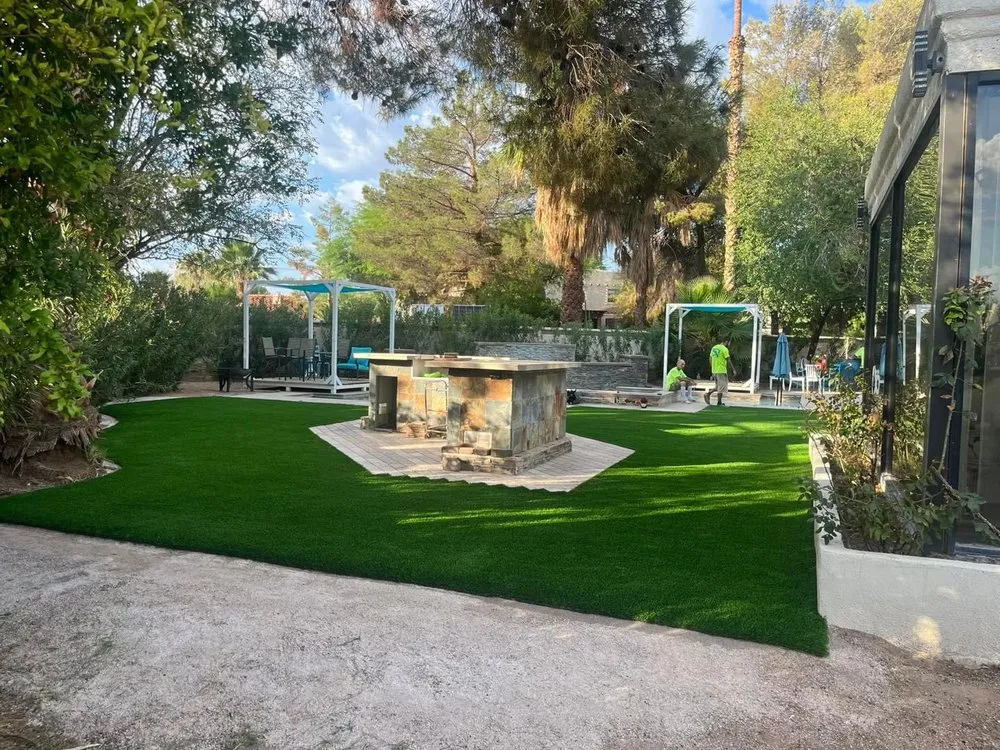 Local lawn mowing service for residential properties in Lake Havasu City, AZ by River Palm Landscaping