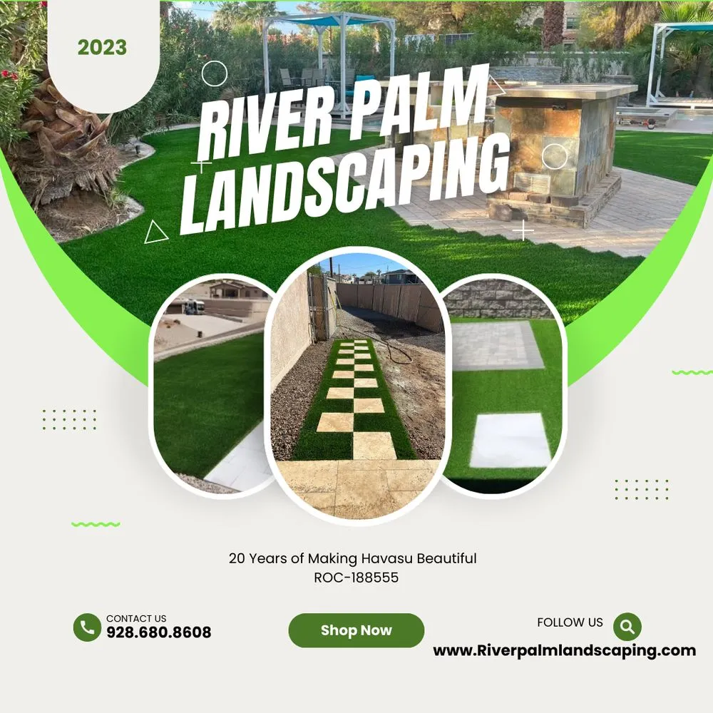 Custom landscape design in Lake Havasu City, AZ by River Palm Landscaping