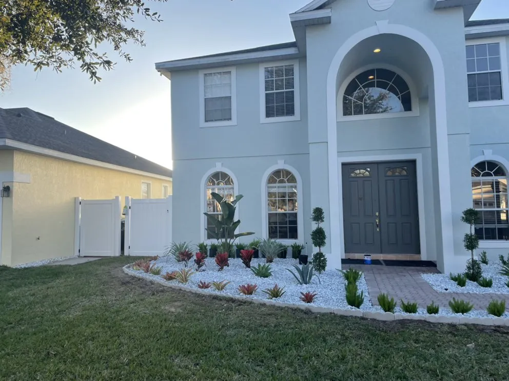 Top-rated garden landscaping for homes in Haines City, FL by River Rock Landscaping