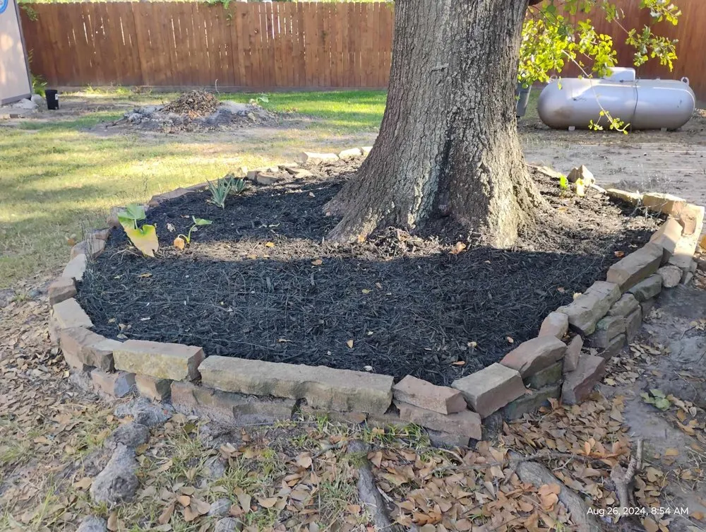 Custom yard cleanup service for residential properties in Navasota, TX by River Rock Landscaping