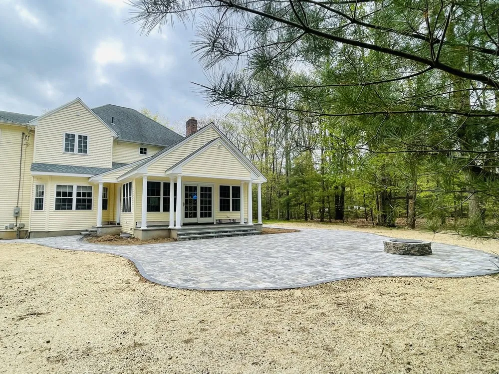 Custom residential landscaping in Bloomfield, CT by Rivera Brothers Landscaping