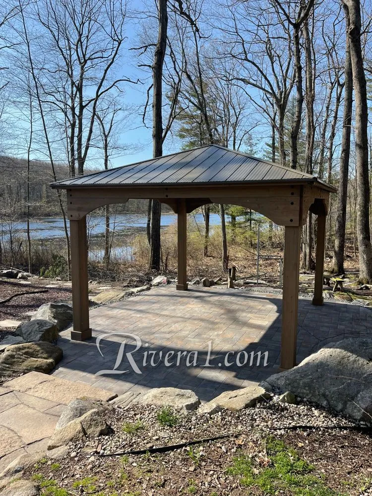 Local lawn mowing service with custom design across Lebanon, CT - Rivera Construction & Hardscaping