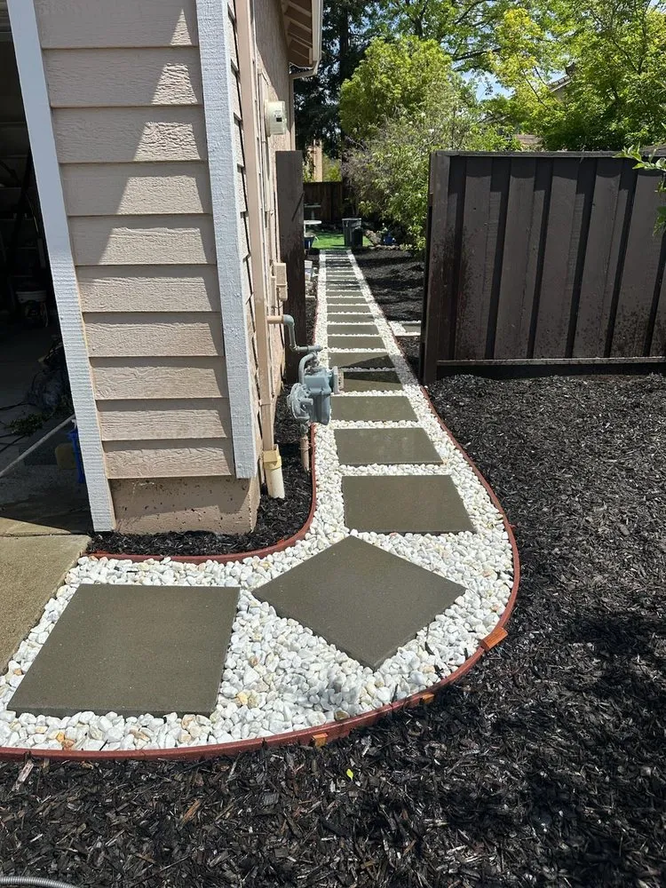 Expert garden landscaping for residential properties in Milpitas, CA by Rivera Greenscape and Hauling