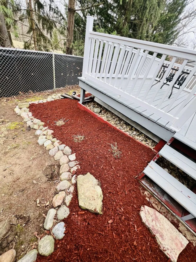 Custom landscape installation in Ottawa, IL by Rivera Lawn Care