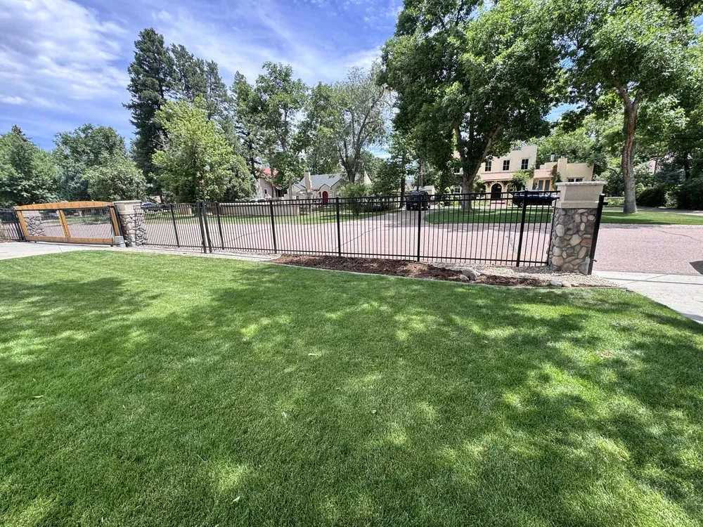 Expert lawn mowing service for residential properties in Colorado Springs, CO by Riveras Landscape And Restoration