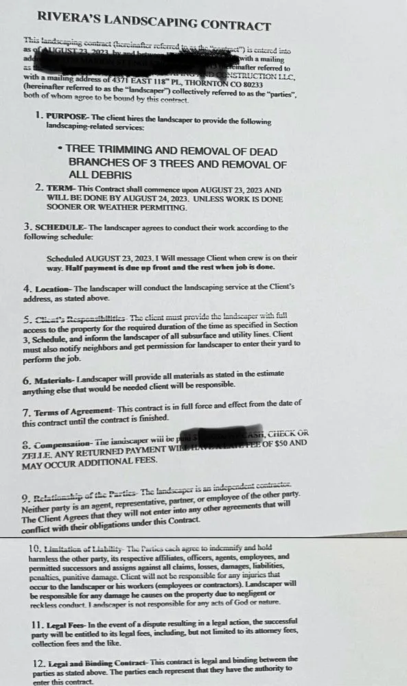 Custom outdoor landscaping in Northglenn, CO by Rivera's Landscaping And Construction