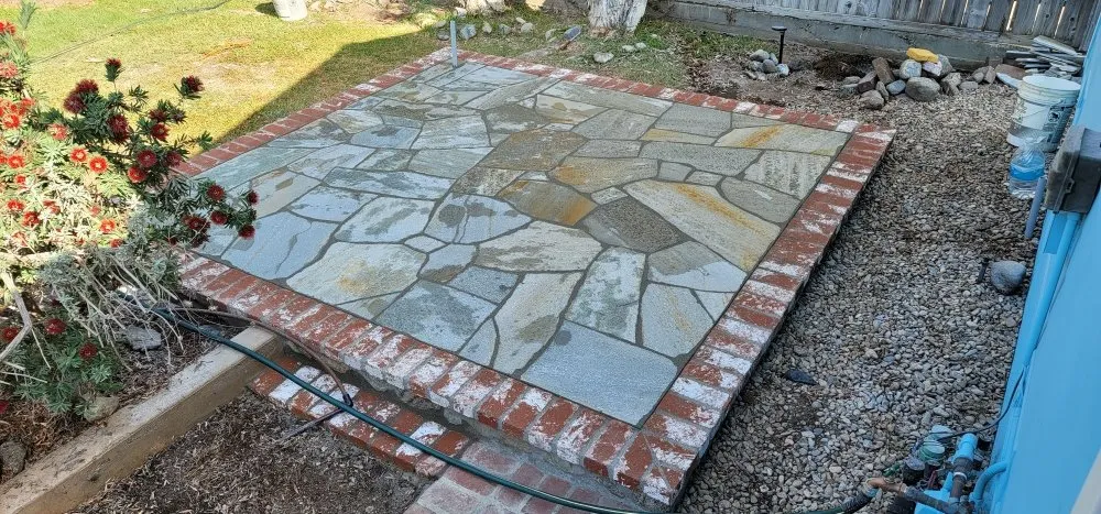 Affordable landscape installation with custom design in Long Beach, CA by River's Contractors