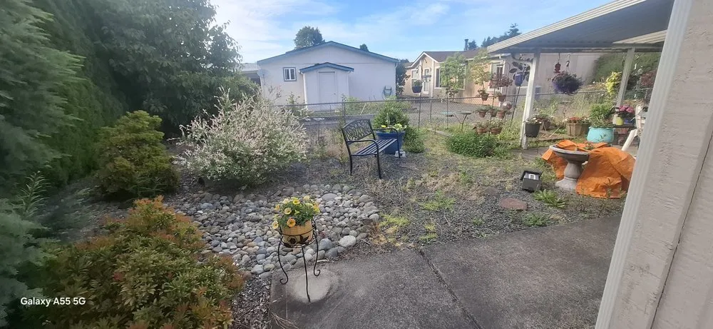Reliable garden landscaping in Orting, WA by Rivers custom cuts Lawn Care/ Tree Removal