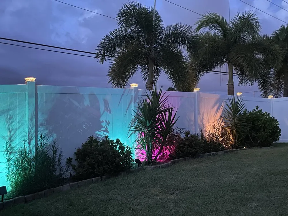 Custom residential landscaping with custom design in North Fort Myers, FL by Riverside Landscaping