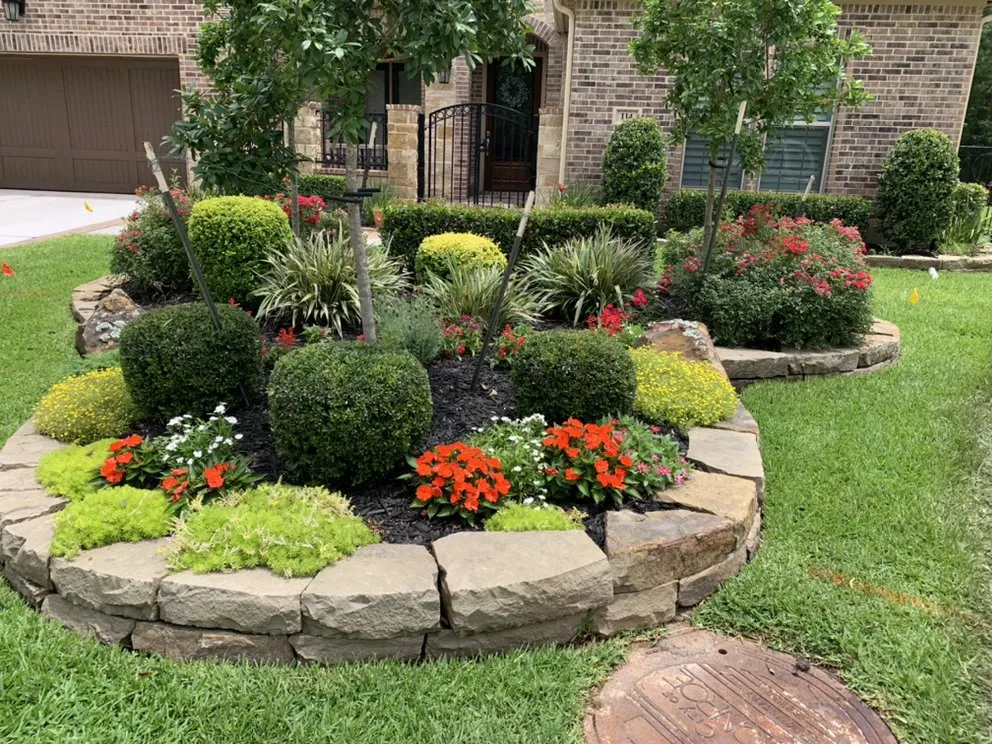 Trusted landscape design for residential properties in Conroe, TX by Riverside Lawn & Landscaping