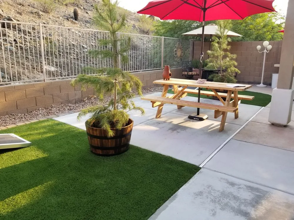 Custom lawn mowing service for residential properties in Mesa, AZ by Riverview Property Services
