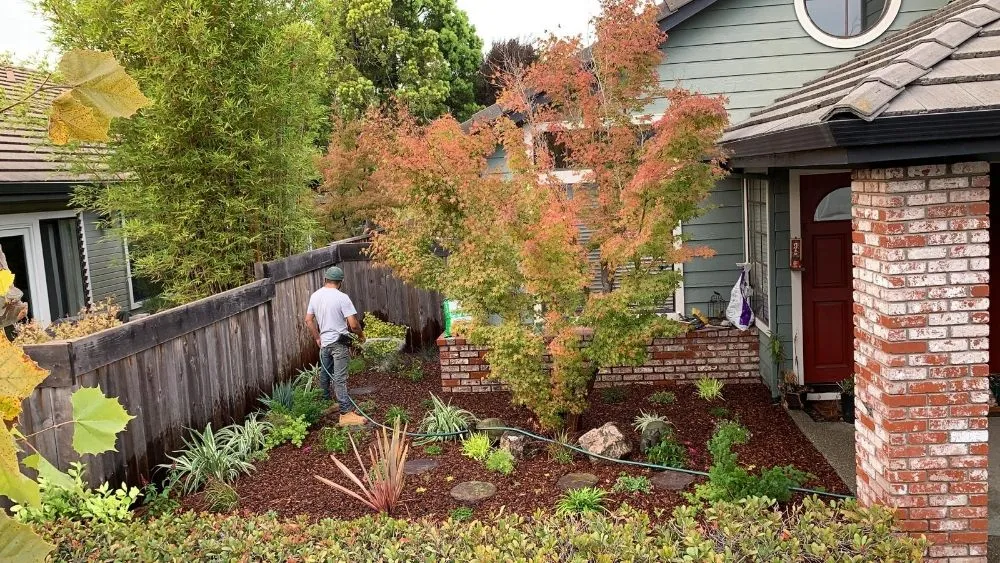 Local outdoor landscaping with custom design in West Menlo Park, CA by Riverz Pro Green Landscaping