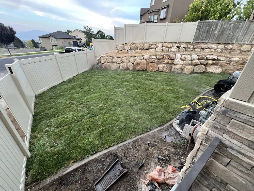 Expert garden landscaping for year-round maintenance in Lehi, UT by Rivi construction