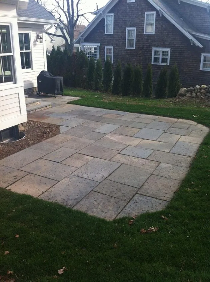 Custom landscape installation in Weston, CT - Rizzo Masonry and Landscaping