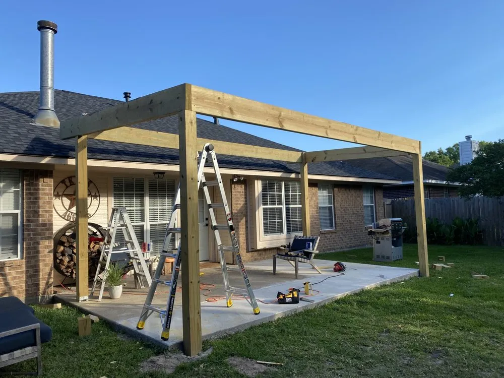 Expert yard maintenance with custom design in College Station, TX by RJ Construction