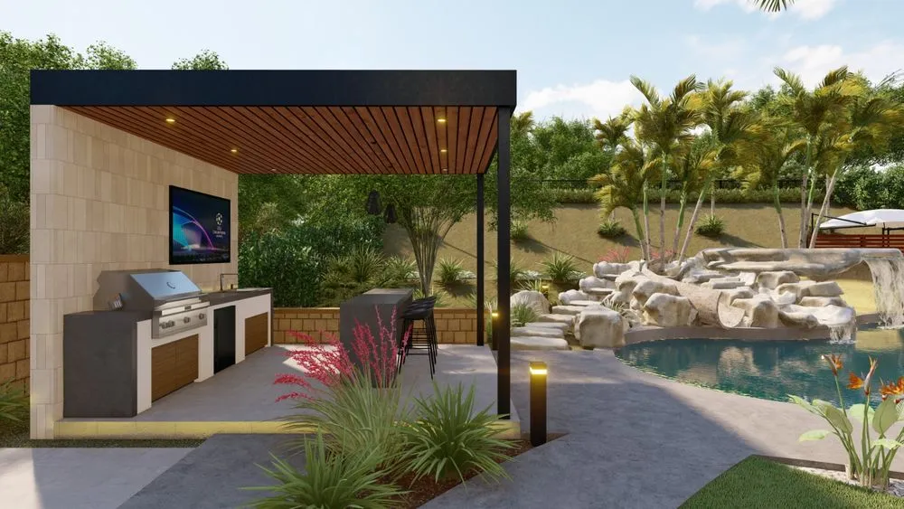 Professional outdoor landscaping for homes in Escondido, CA by RJ Landscape Construction