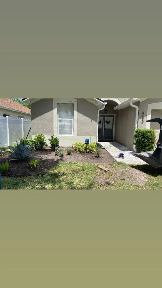 Custom landscape installation in Edgewood, FL by R&J Landscaping Services