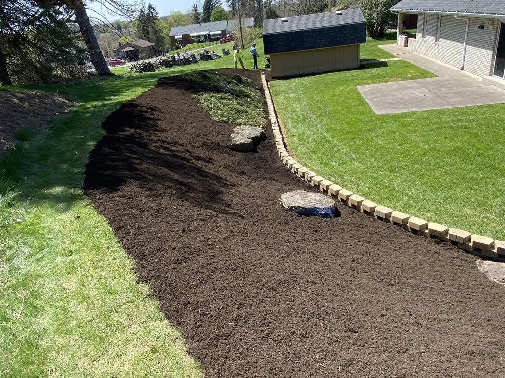 Local residential landscaping in Midland, PA by R&J Lawn service