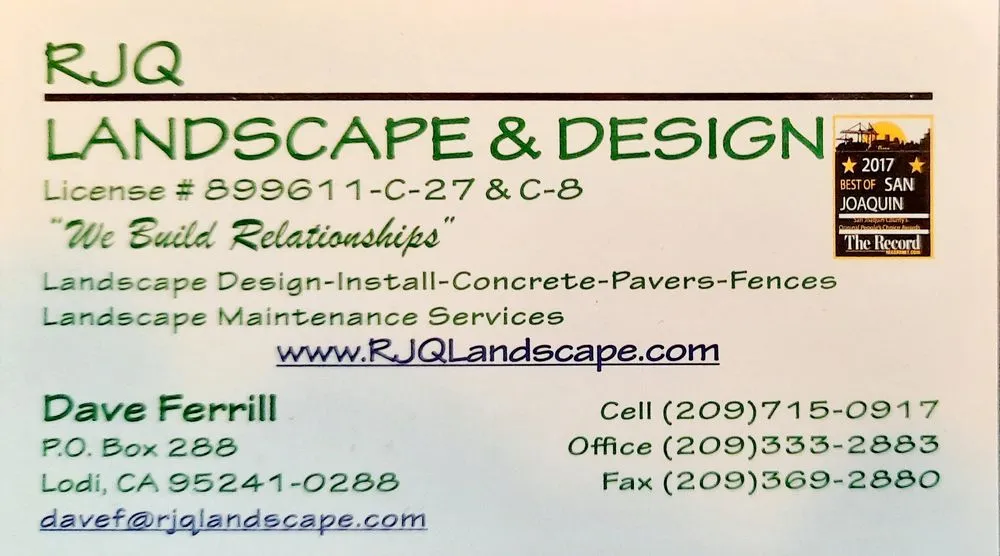 Professional outdoor landscaping for residential properties in Lodi, CA by RJQ Landscape and Design