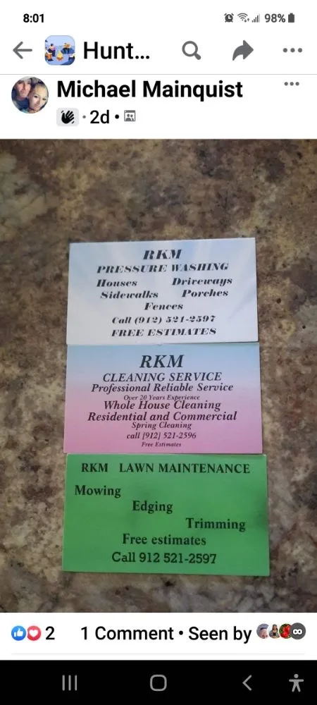 Trusted yard cleanup service with custom design in Pooler, GA by RKM Cleaning Pressure Washing  And Lawn Care