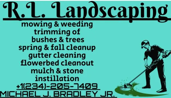 R.L. Landscaping Logo