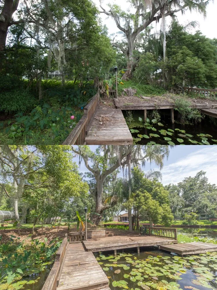 Affordable garden landscaping in Odessa, FL by RLC Maintenance