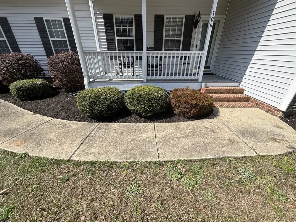Affordable residential landscaping with custom design in Clayton, NC by RLD